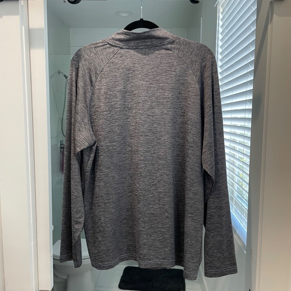 North Carolina Tar Heels Heather Gray Quarterzip - Picture 2 of 2